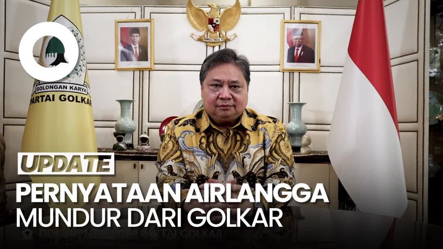 Pernyataan Lengkap Airlangga Hartarto Mundur dari Ketum Partai Golkar