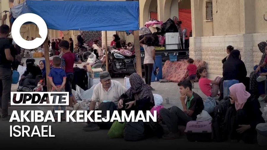 Jeritan Warga Palestina di Khan Younis saat Kembali Dipaksa Israel Mengungsi
