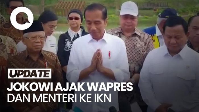 Jokowi: Saya Ingin Wapres, Prabowo, dan Para Menteri Merasakan Udara Bersih IKN