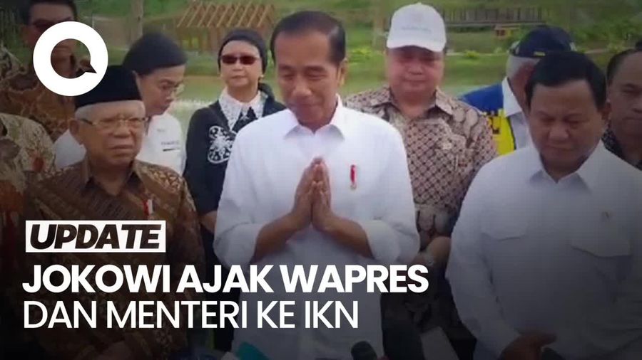 Jokowi: Saya Ingin Wapres, Prabowo, dan Para Menteri Merasakan Udara Bersih IKN