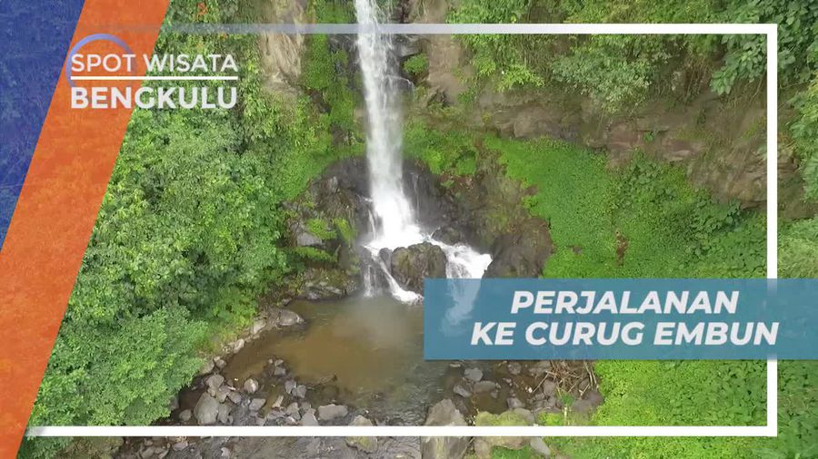 Diantar Warga Sekitar Menuju Curug Embun Bengkulu