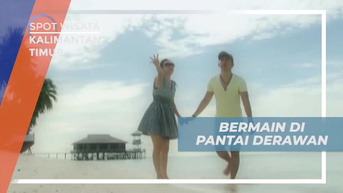 Bermain Dengan Latar Keindahan Pantai Derawan Kalimantan Timur 