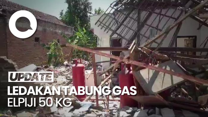 Penampakan Rumah Hancur Buntut Ledakan Elpiji 50 Kg di Sidoarjo