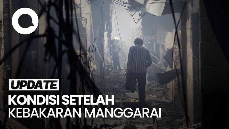 Penampakan Puing-puing Rumah Penduduk Bekas Kebakaran Manggarai