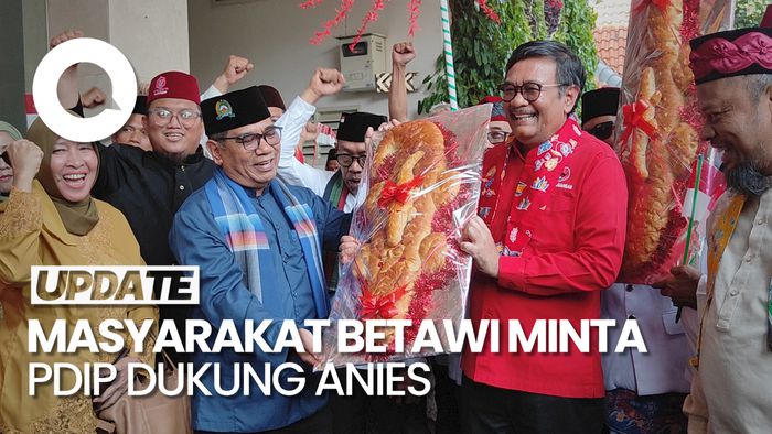 Masyarakat Betawi ke DPP PDIP, Minta Partai Dukung Anies di Pilgub Jakarta