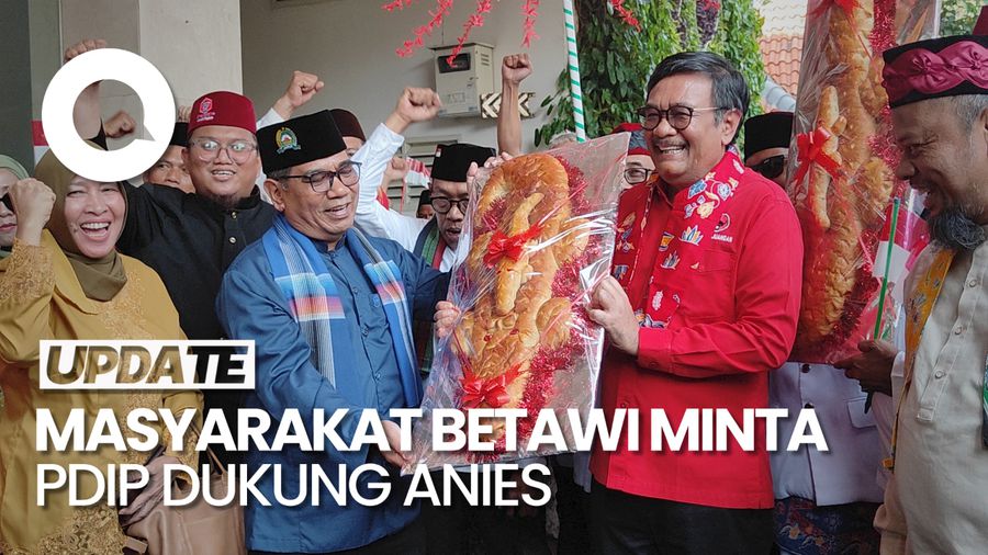 Masyarakat Betawi ke DPP PDIP, Minta Partai Dukung Anies di Pilgub Jakarta