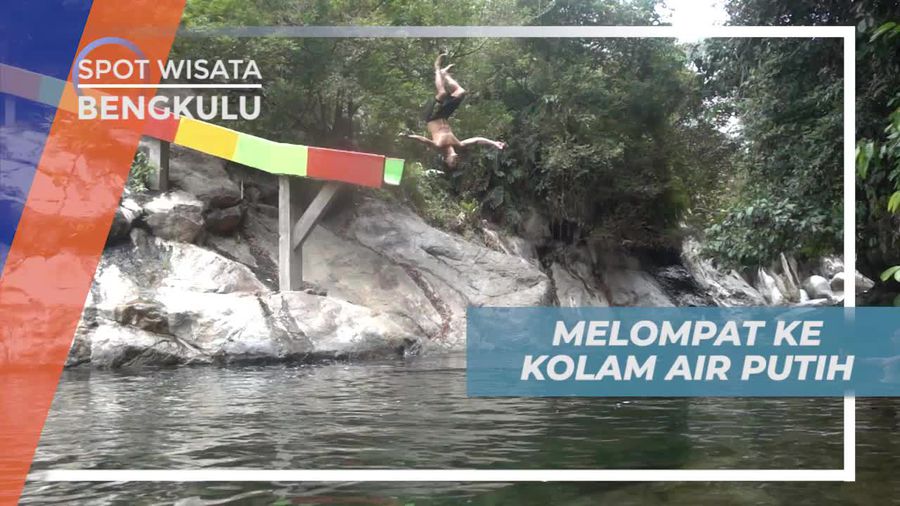 Seru-seruan Melompat ke Kolam Air Putih, Bengkulu 