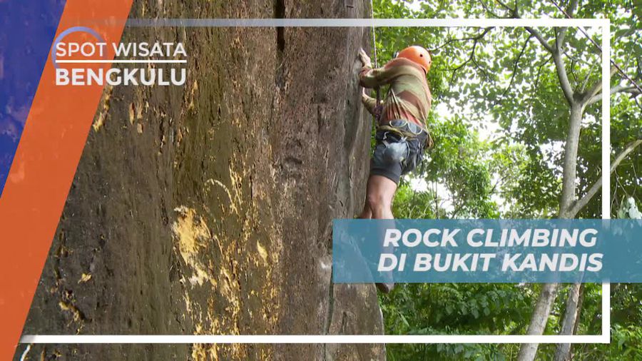 Mencoba Rock Climbing di Bukit Kandis Bengkulu