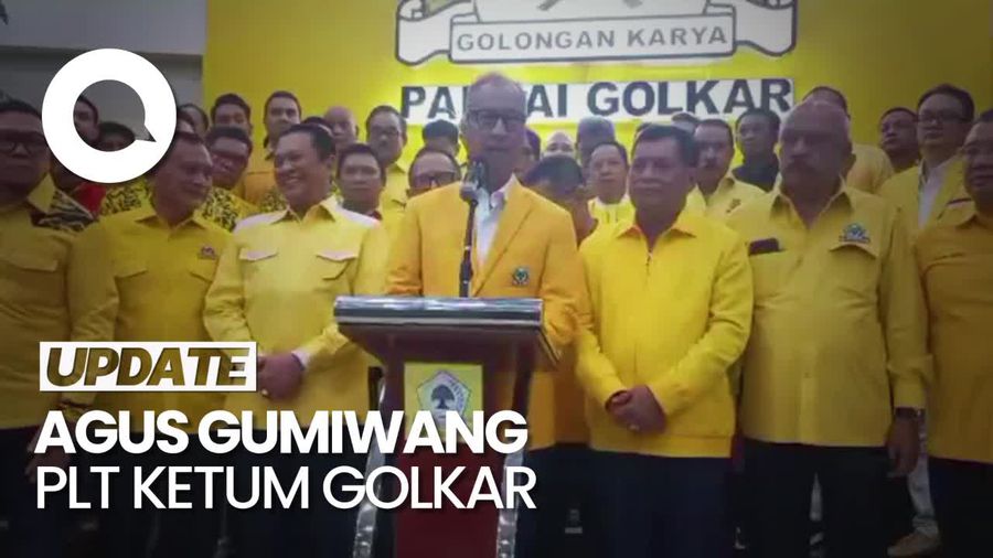 Agus Gumiwang Resmi Jabat Plt Ketum Golkar