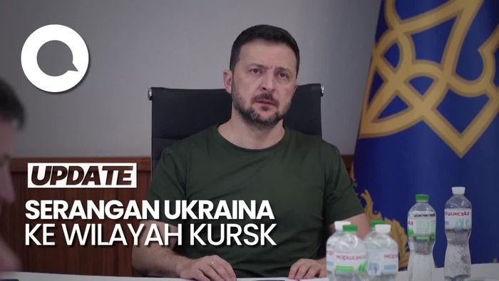 Ekspresi Zelensky Seusai Berhasil Kuasai Sebagian Wilayah Rusia