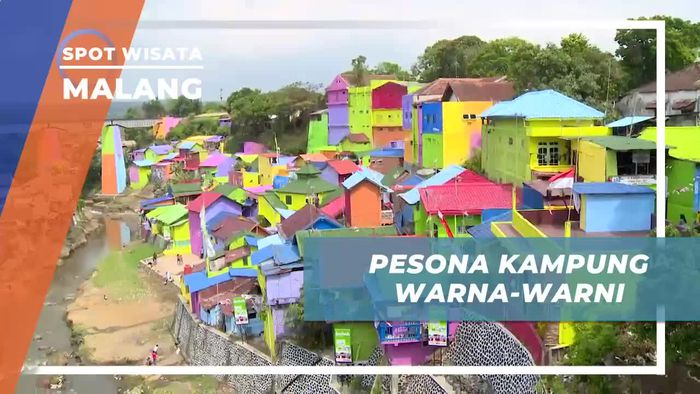 Berkunjung ke Kampung Unik Dengan Cat Warna-warni di Kota Malang