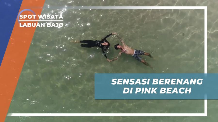 Merasakan Sensasi Segar Berenang di Pink Beach Labuan Bajo