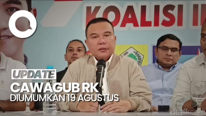 Gerindra Ungkap Cawagub Ridwan Kamil Diumumkan 19 Agustus