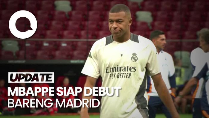 Kylian Mbappe Siap Debut Bela Madrid Lawan Atalanta
