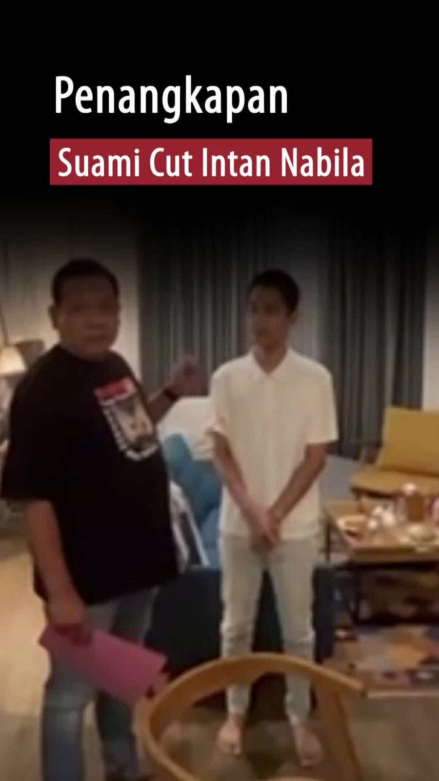 Detik-detik Polisi Tangkap Suami Selebgram Cut Nabila 