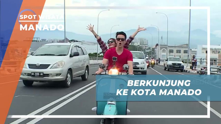 Menikmati Keindahan Panorama Kota Manado Dengan Naik Skuter