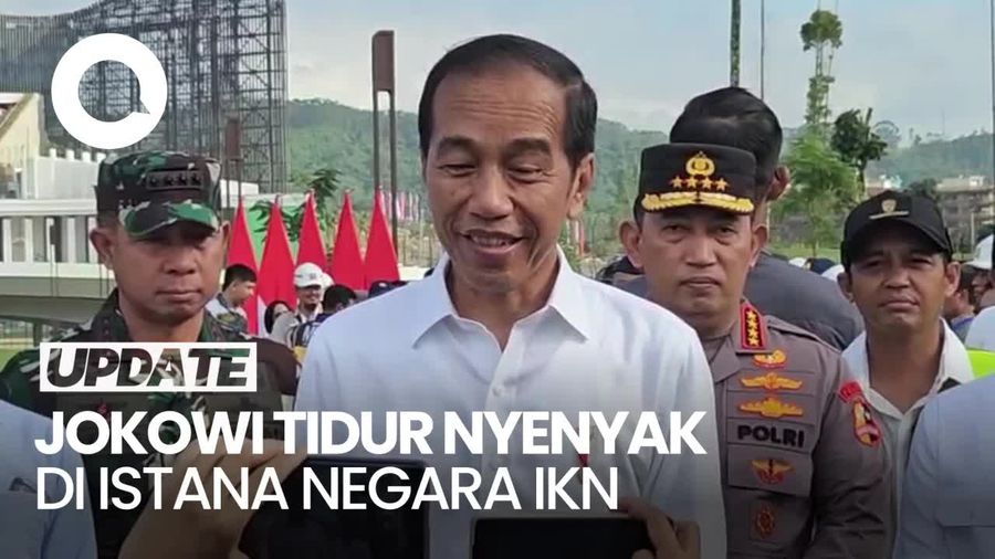 Akhirnya Jokowi Bisa Tidur Nyenyak dan Pulas di Istana Negara IKN