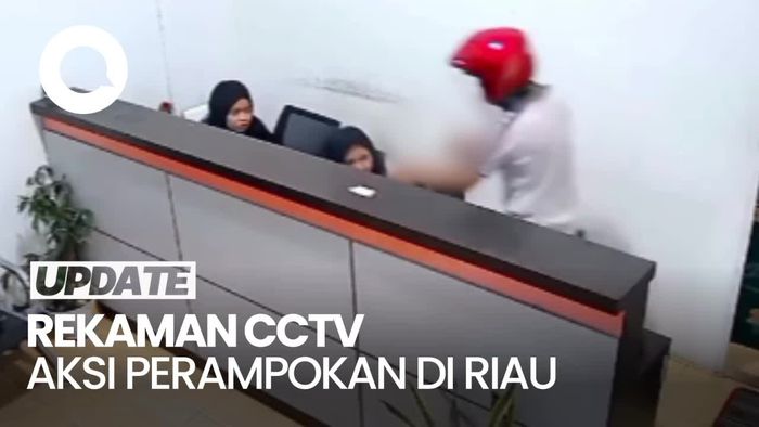 Momen Pria Berbaju Polantas Rampok BRI Link di Riau, Rp 72 Juta Raib