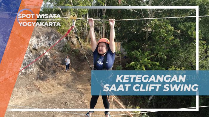 Pengalaman Menegangkan Pertama Kali Mencoba Clift Swing di Gunung Api Purba, Yogyakarta