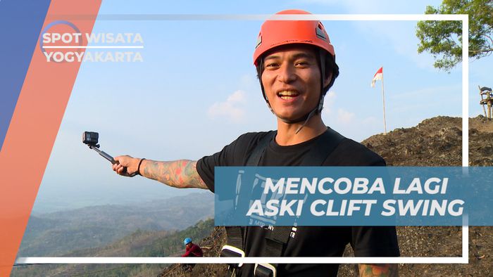 Menikmati Keseruan, Clift Swing di Gunung Api Purba yang Bikin Nagih, Yogyakarta