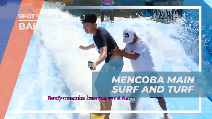 Jaga Keseimbangan Mencoba Sensasi Bermain Surfing di Kolam Ombak, Bali