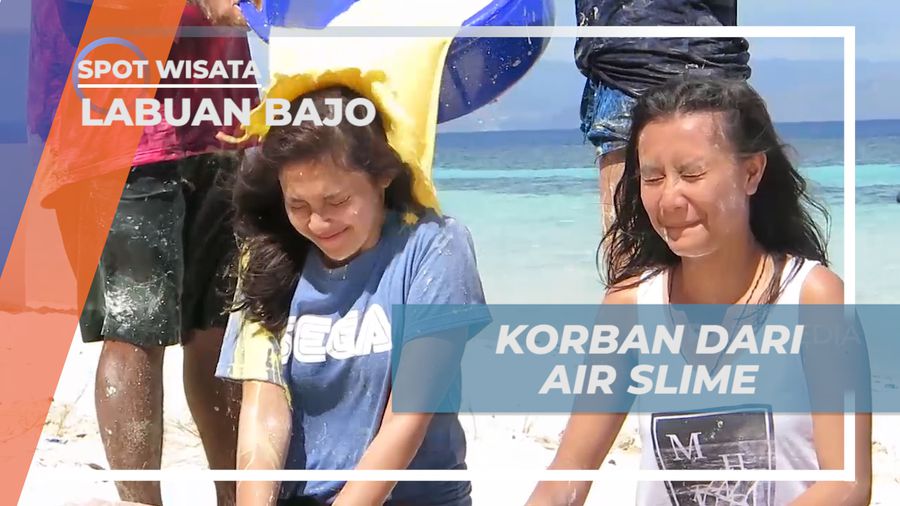 Menikmati Keseruan Habiskan Waktu Bermain Slime di Pulau Kanawa, Labuan Bajo