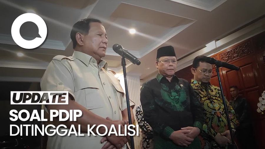 PDIP Ditinggal Koalisi, Prabowo: Saya Tak Mengerti, Siapa Meninggalkan Siapa?