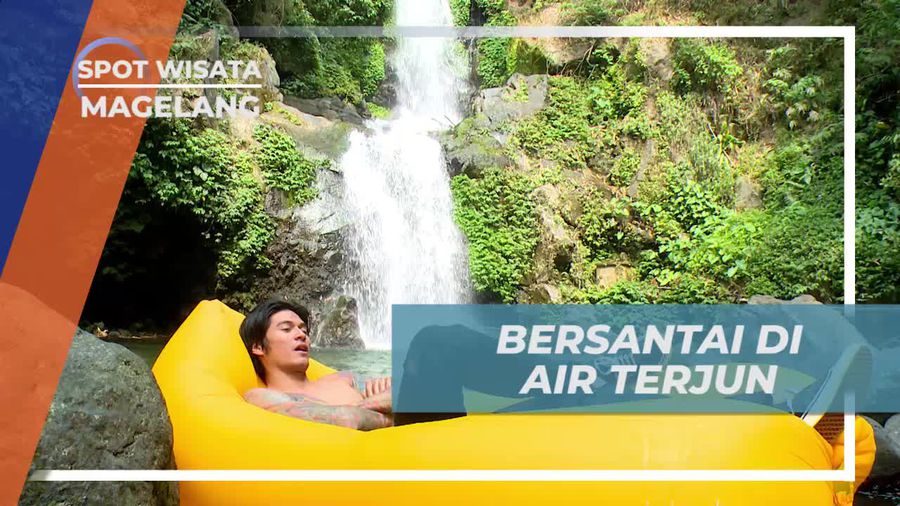 Bersantai Sejenak Menikmati Suasana Asri Air Terjun Sekar Langit Magelang