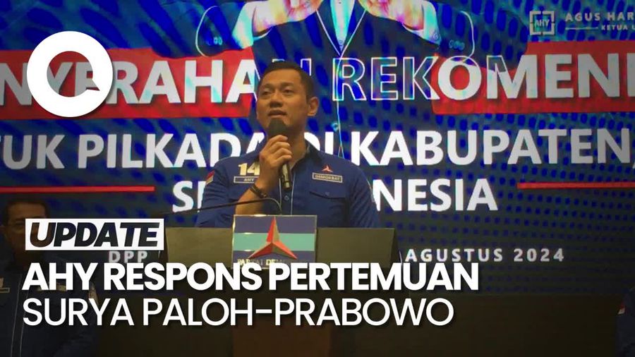 AHY Sambut Baik Pertemuan Prabowo-Paloh: Rakyat Senang Lihat Pemimpin Akur