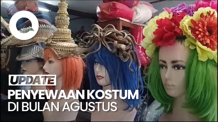 Jelang HUT RI, Penyewaan Kostum di Denpasar Ramai Pesanan