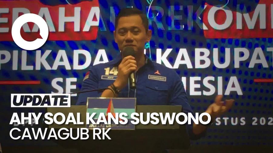 AHY soal Kans Suswono Cawagub RK: Bukan Sosok Asing Bagi Demokrat