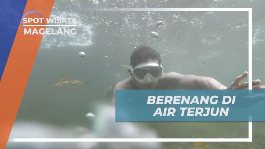 Berenang Menikmati Kesegaran Air Terjun Sekar Langit Magelang