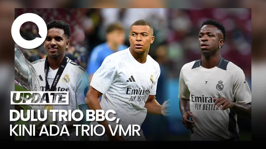 Ancelotti Sulit Bandingkan Vinicius-Mbappe-Rodrygo dengan Trio BBC
