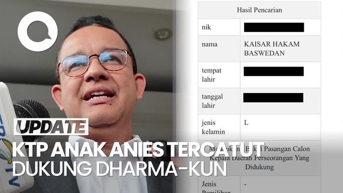 KPU DKI soal KTP Anak Anies Dicatut Dukung Dharma-Kun