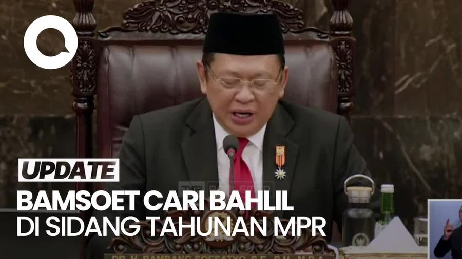 Bamsoet Sapa Ketum Parpol di Sidang Tahunan MPR: Pak Bahlil Ada Nggak?