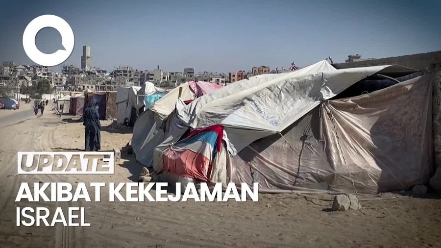 Miris! Warga Gaza Kini Mengungsi di Area Pemakaman