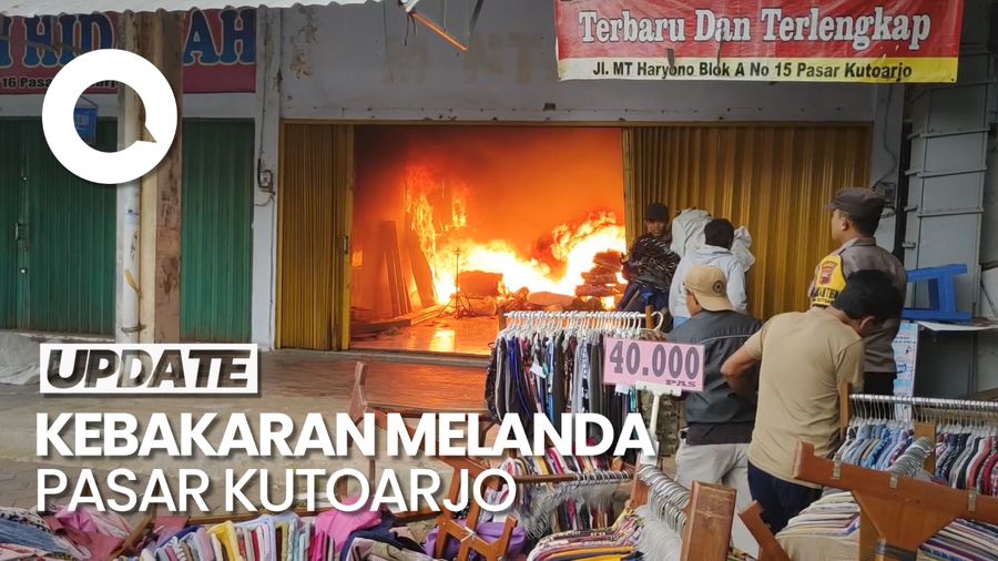 Pasar Kutoarjo Purworejo Kebakaran, 6 Mobil Damkar Dikerahkan