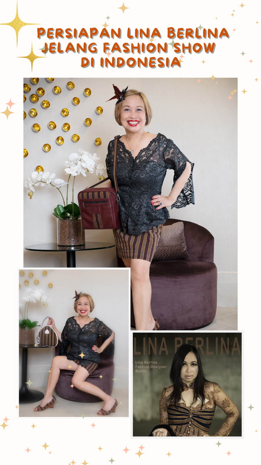 Bakal Pulang ke Indonesia, Desainer Lina Berlina Siap Gelar Fashion Show