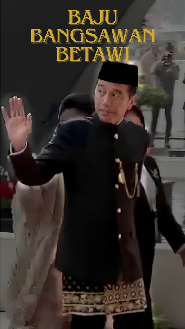 Mengenal Ujung Serong, Pakain Betawi yang Dipakai Jokowi