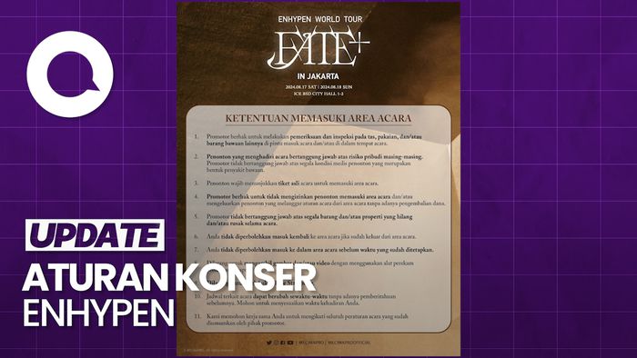 Yuk Simak Aturan Konser ENHYPEN di Indonesia