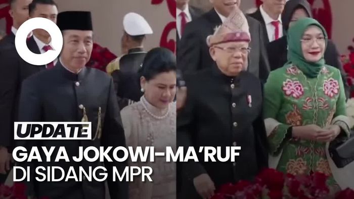 Pilihan Busana Jokowi dan Maruf Amin di Sidang Tahunan MPR 2024