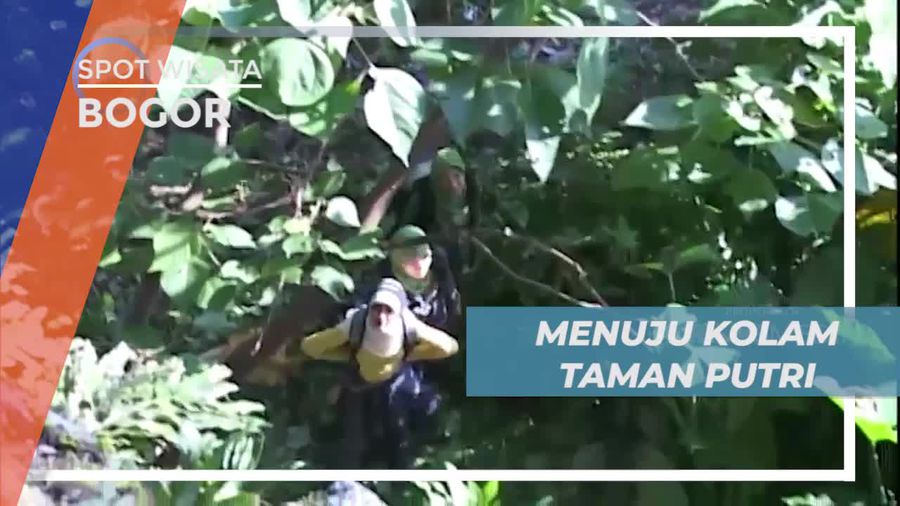 Naik ke Puncak Tebing Menuju Kolam Taman Putri Bogor
