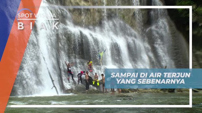 Sampai di Tujuan Sebenarnya, Menikmati Keindahan dan Eksotisme Air Terjun Wardo Biak Papua