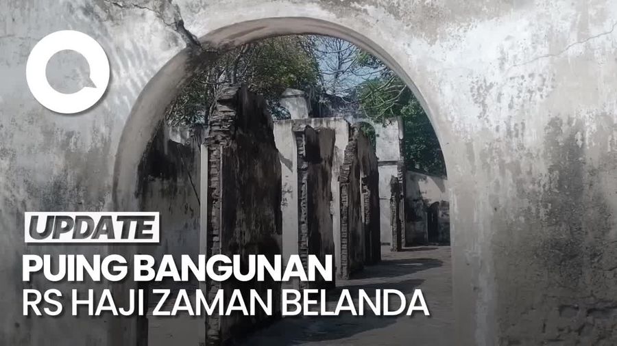 Penampakan Puing Bangunan RS Haji Zaman Belanda di Kepulauan Seribu