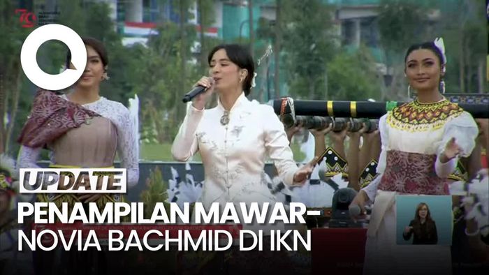 Mawar Eva Jongh-Olivia Pardede Nyanyi di Istana IKN, Diiringi Tari Natana Borneo