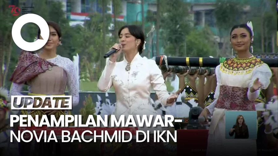Mawar Eva Jongh-Olivia Pardede Nyanyi di Istana IKN, Diiringi Tari Natana Borneo