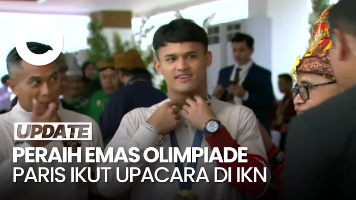 Momen Rizki dan Veddriq Peraih Emas Olimpiade Paris Ikut Upacara HUT RI di IKN
