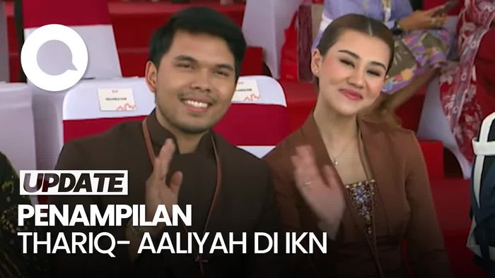 Thariq Halilintar-Aaliyah Massaid Hadiri Upacara HUT RI di IKN