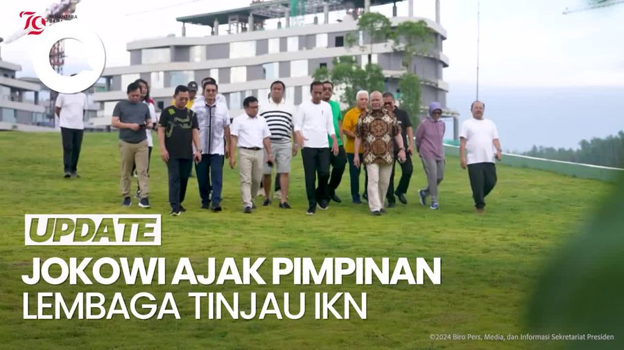 Jokowi Ajak Cak Imin hingga Rachmat Gobel Tinjau Infrastruktur di IKN