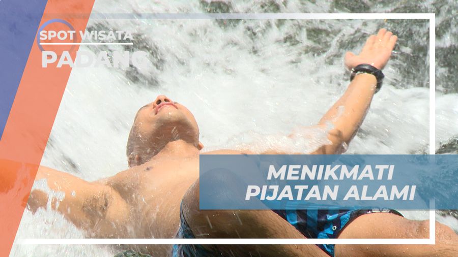 Menikmati Sensasi Pijatan dari Derasnya Aliran Air Terjun Timbulun, Padang